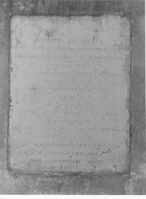 lapide commemorativa, opera isolata - manifattura mantovana (sec. XIX)