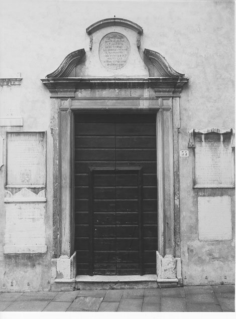 mostra di portale, opera isolata - manifattura mantovana (sec. XVIII)