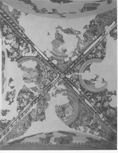 episodi sacri/ motivi decorativi (dipinto, frammento) - ambito mantovano (ultimo quarto sec. XV)