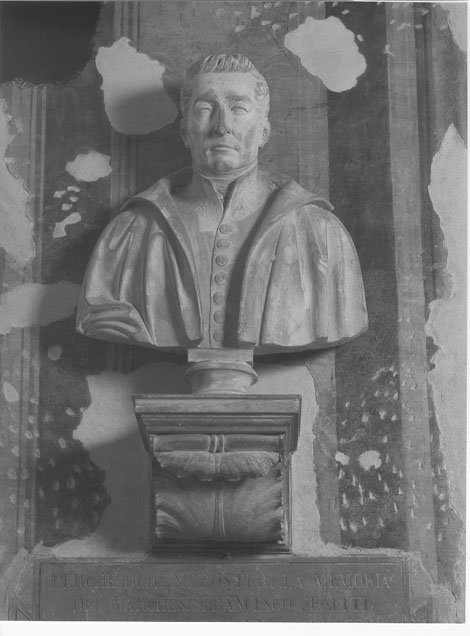 Marchese Zanetti Francesco (busto, opera isolata) - manifattura mantovana (prima metà sec. XIX)