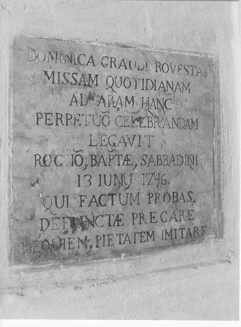 lapide documentaria, opera isolata - manifattura mantovana (sec. XVIII)