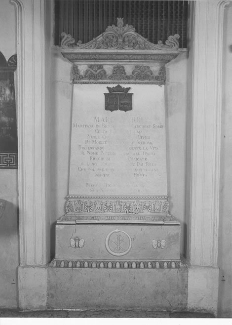 lapide commemorativa, opera isolata - manifattura mantovana (sec. XIX)