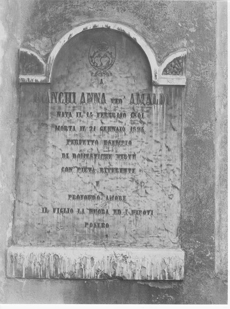 lapide commemorativa, opera isolata - manifattura mantovana (sec. XIX)