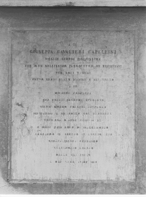 lapide commemorativa, opera isolata - manifattura mantovana (sec. XIX)