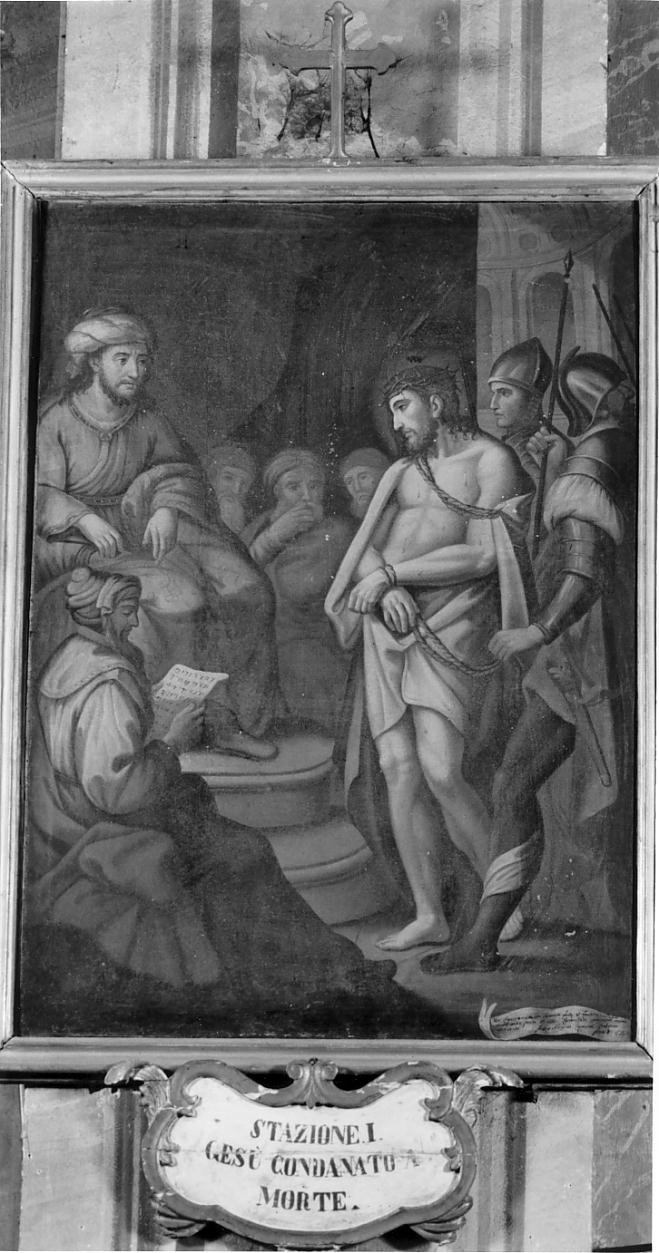 stazioni della via crucis (Via Crucis, ciclo) di Cerioli Luigi (primo quarto sec. XIX)