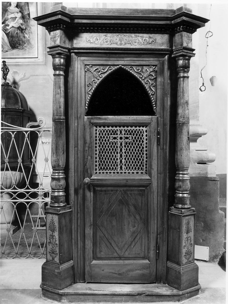 confessionale, serie - ambito cremonese (seconda metà sec. XIX)