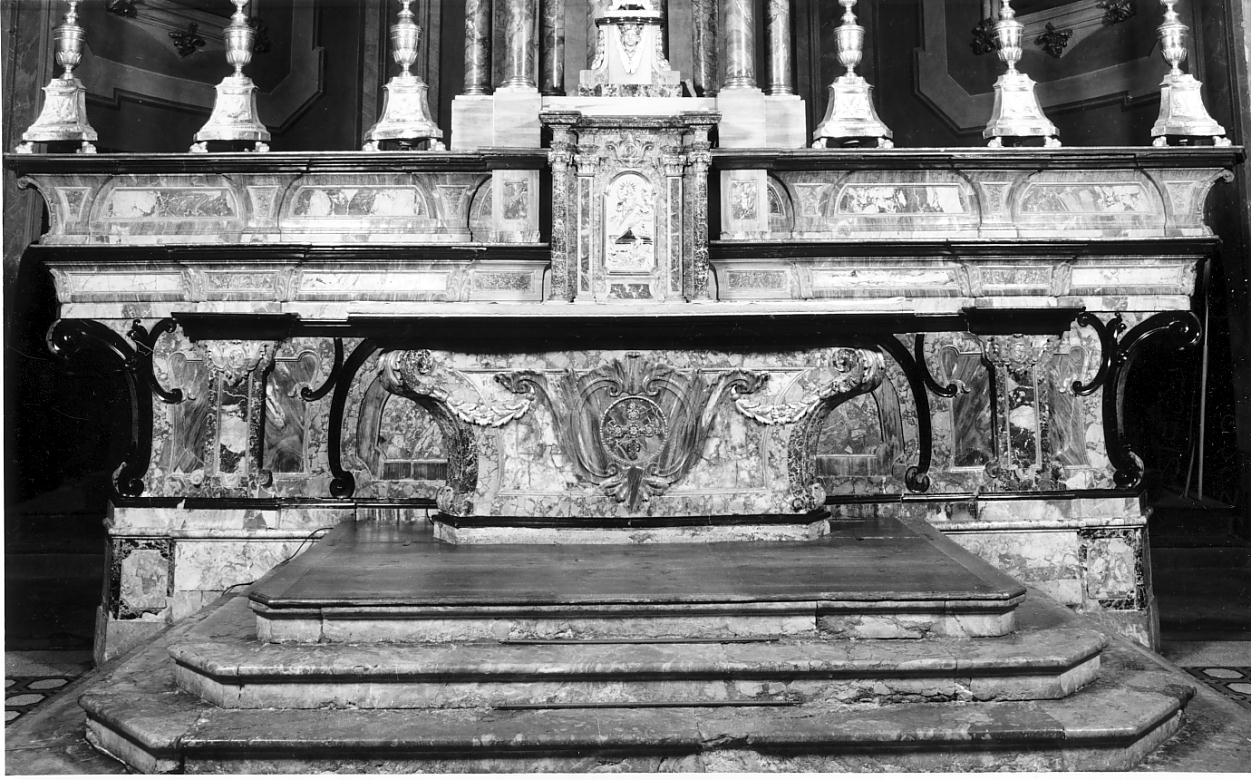 altare maggiore, insieme - ambito cremonese (prima metà sec. XIX, sec. XX)