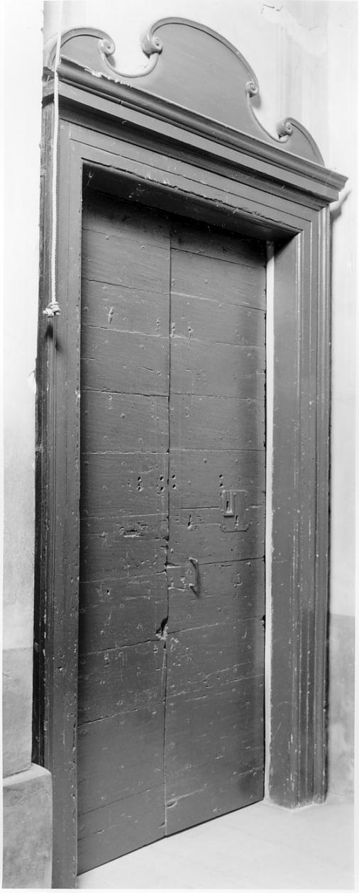 mostra di porta, elemento d'insieme - ambito cremonese (ultimo quarto sec. XVIII)