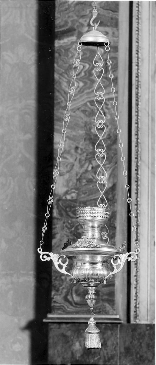 lampada pensile, serie - produzione lombarda (sec. XIX)