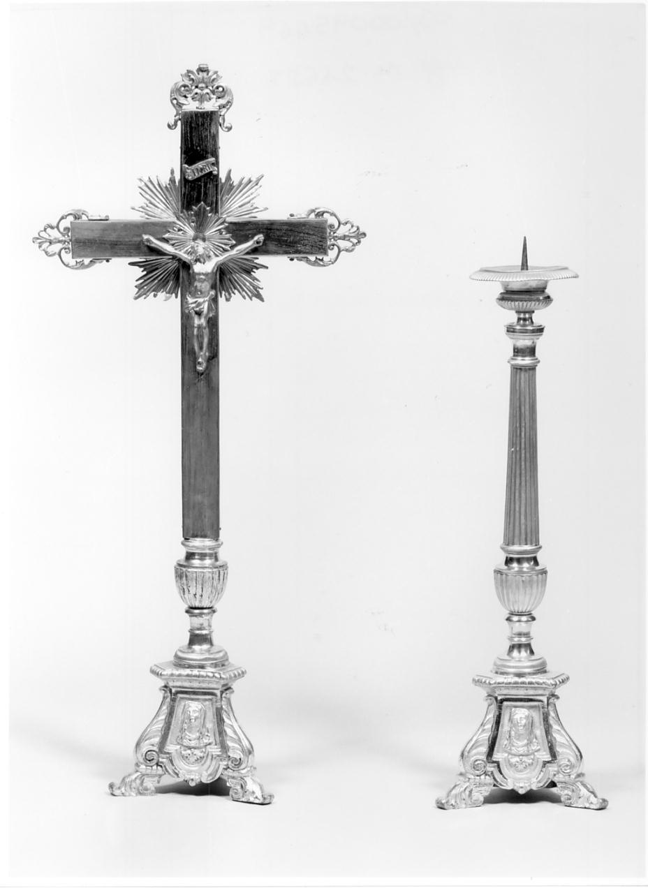 croce d'altare, elemento d'insieme - produzione lombarda (sec. XIX)