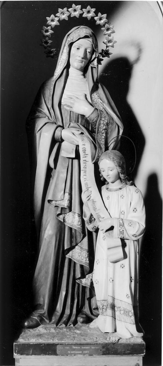 Maria Vergine bambina e Sant'Anna (statua, opera isolata) - ambito cremonese (secondo quarto sec. XX)