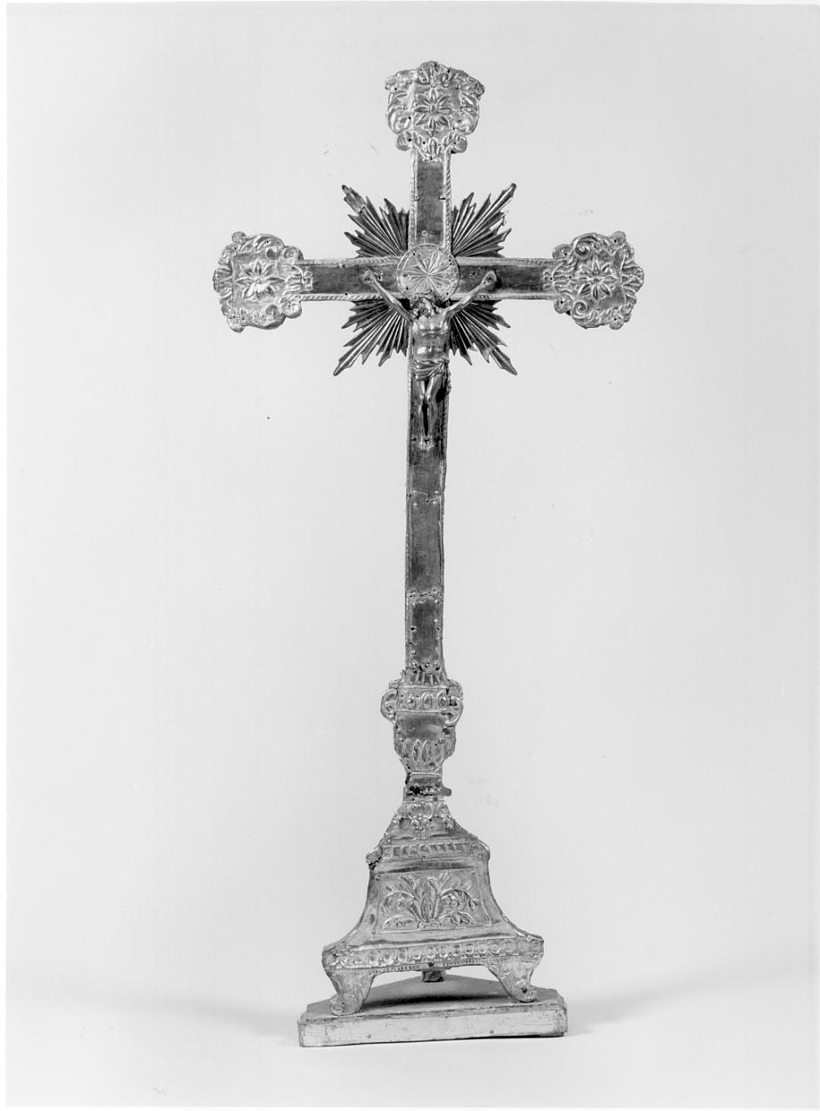 croce d'altare, opera isolata - produzione lombarda (sec. XIX)