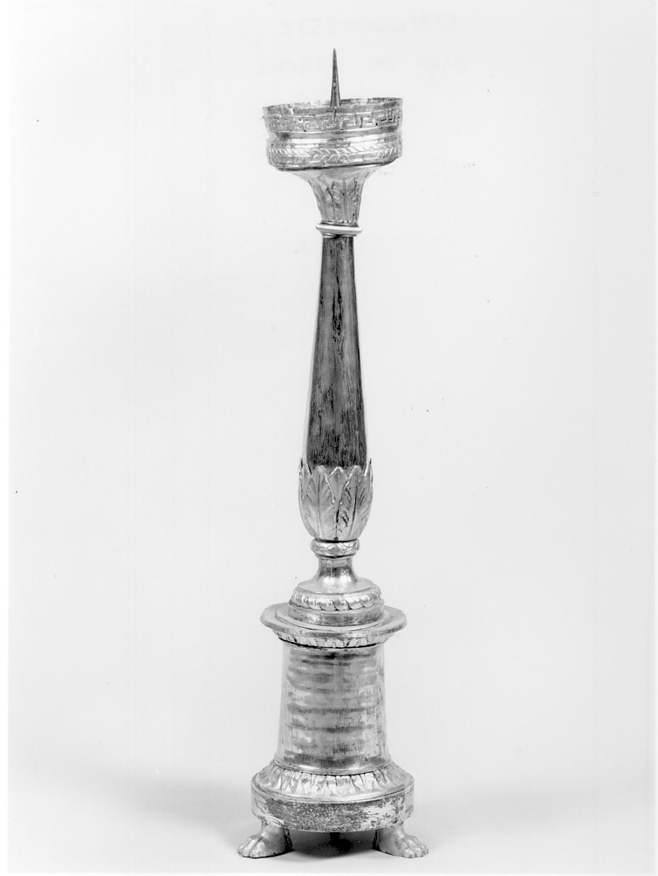 candeliere d'altare, serie - produzione lombarda (prima metà sec. XIX)