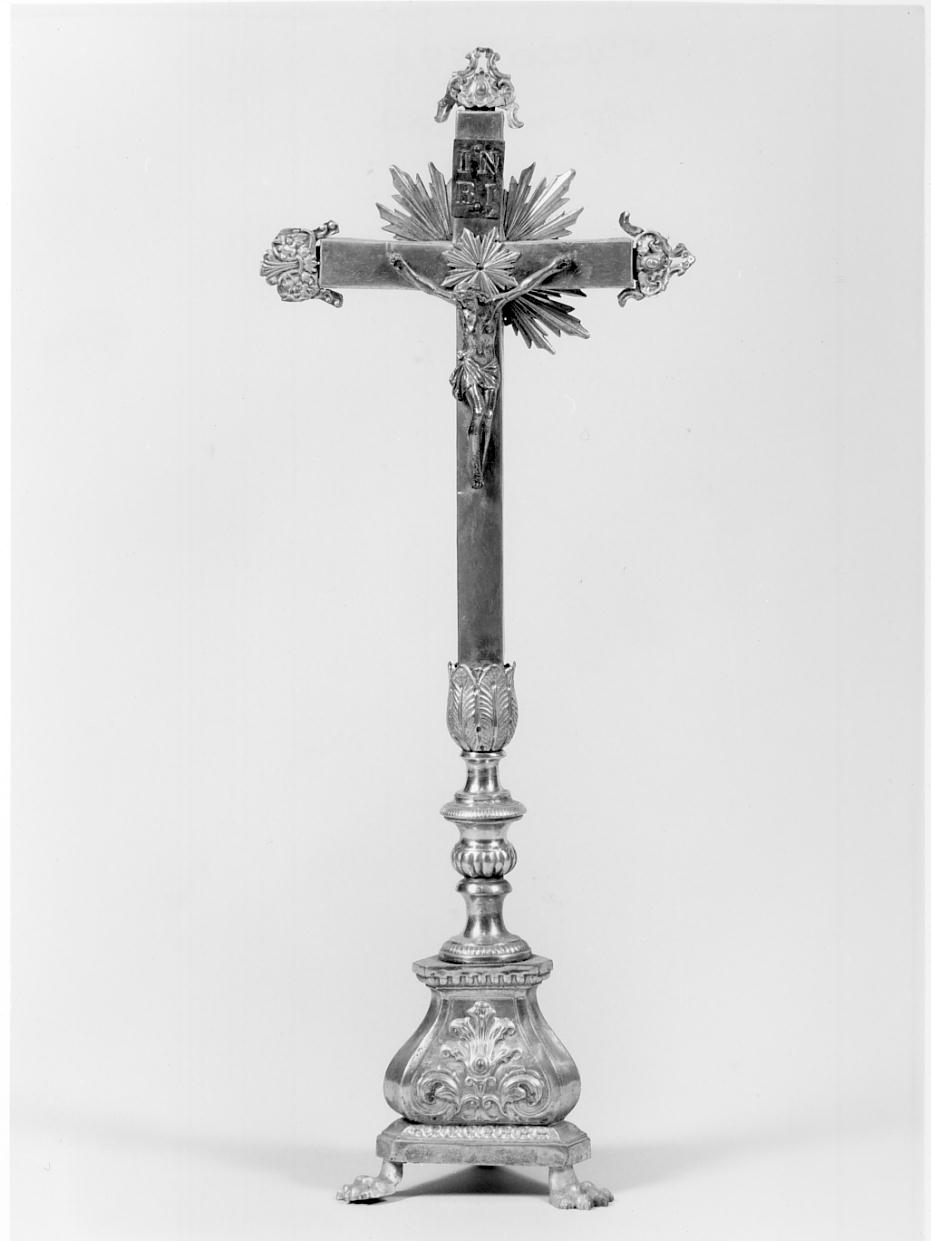 croce d'altare, opera isolata - produzione lombarda (sec. XIX)