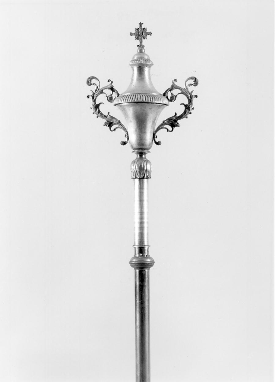 mazza processionale, serie - produzione lombarda (seconda metà sec. XIX)