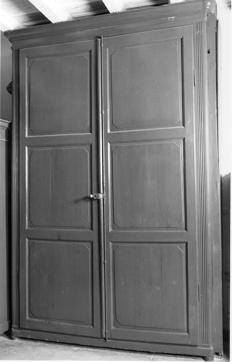 armadio, opera isolata - produzione lombarda (seconda metà sec. XIX)