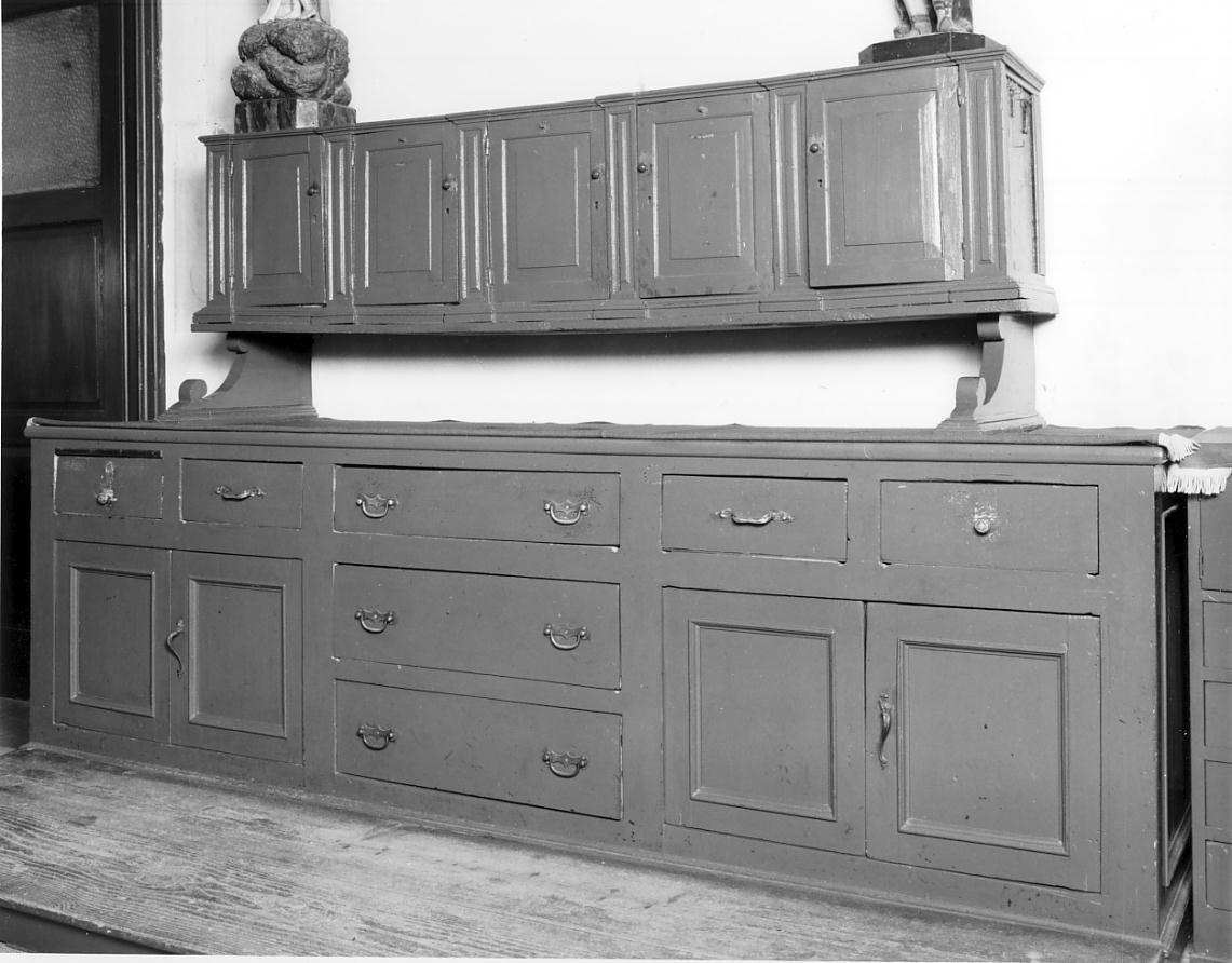 armadio da sacrestia, opera isolata - ambito cremonese (seconda metà sec. XIX)