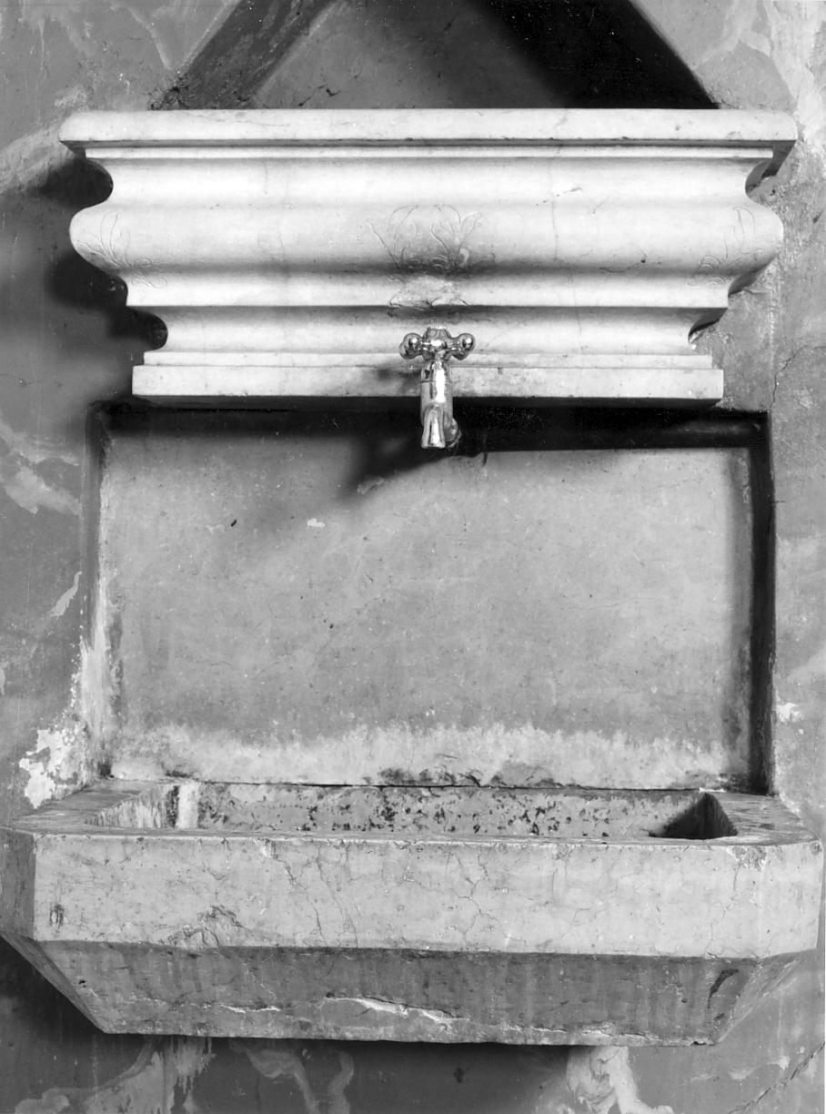 lavabo da sacrestia, opera isolata - ambito cremonese (sec. XIX)