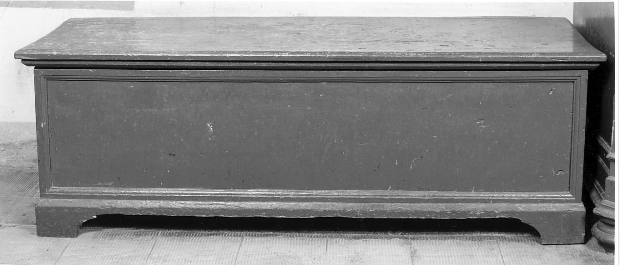 cassapanca, opera isolata - ambito cremonese (seconda metà sec. XIX)