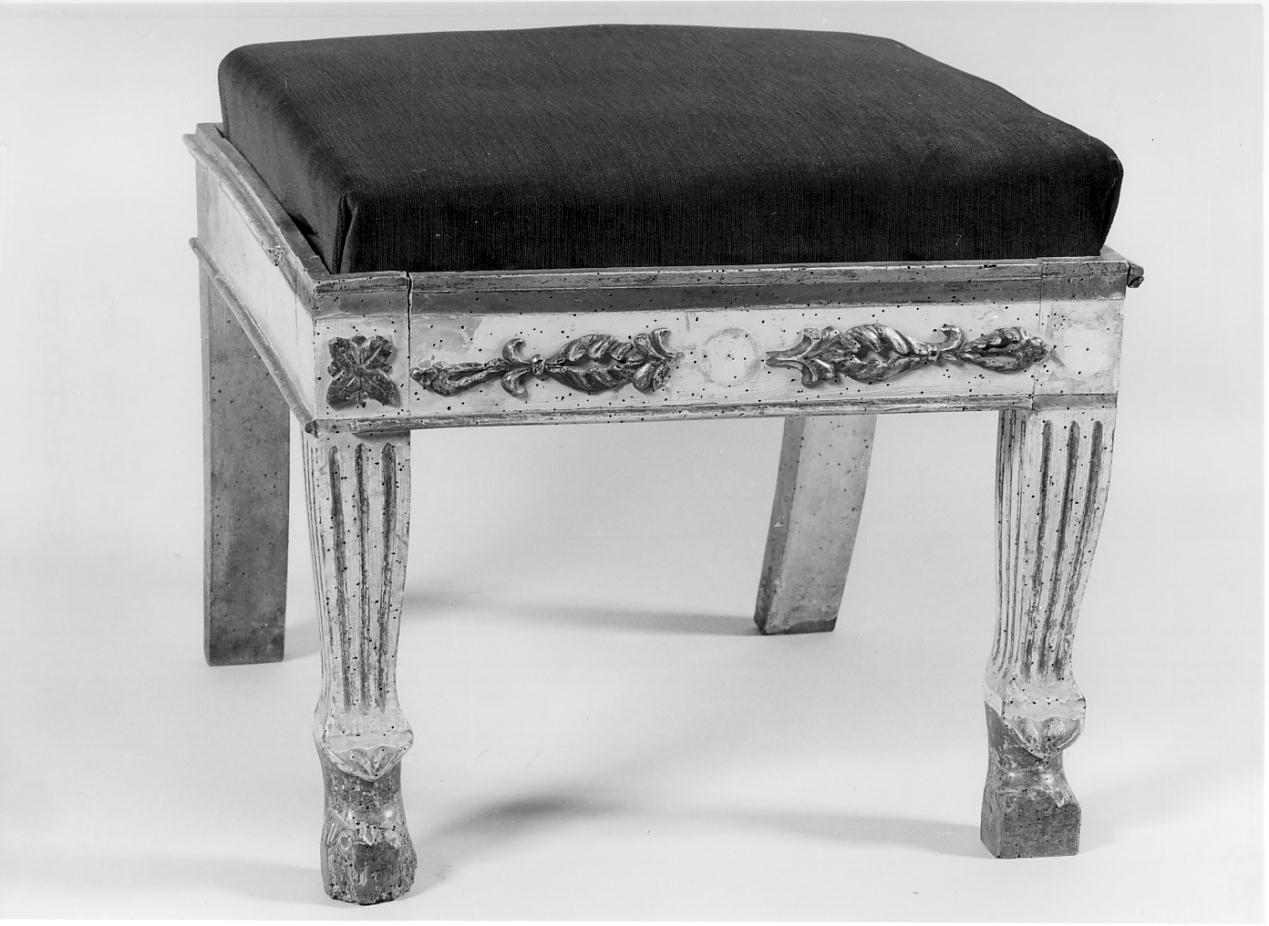 sgabello, elemento d'insieme - ambito cremonese (prima metà sec. XIX)