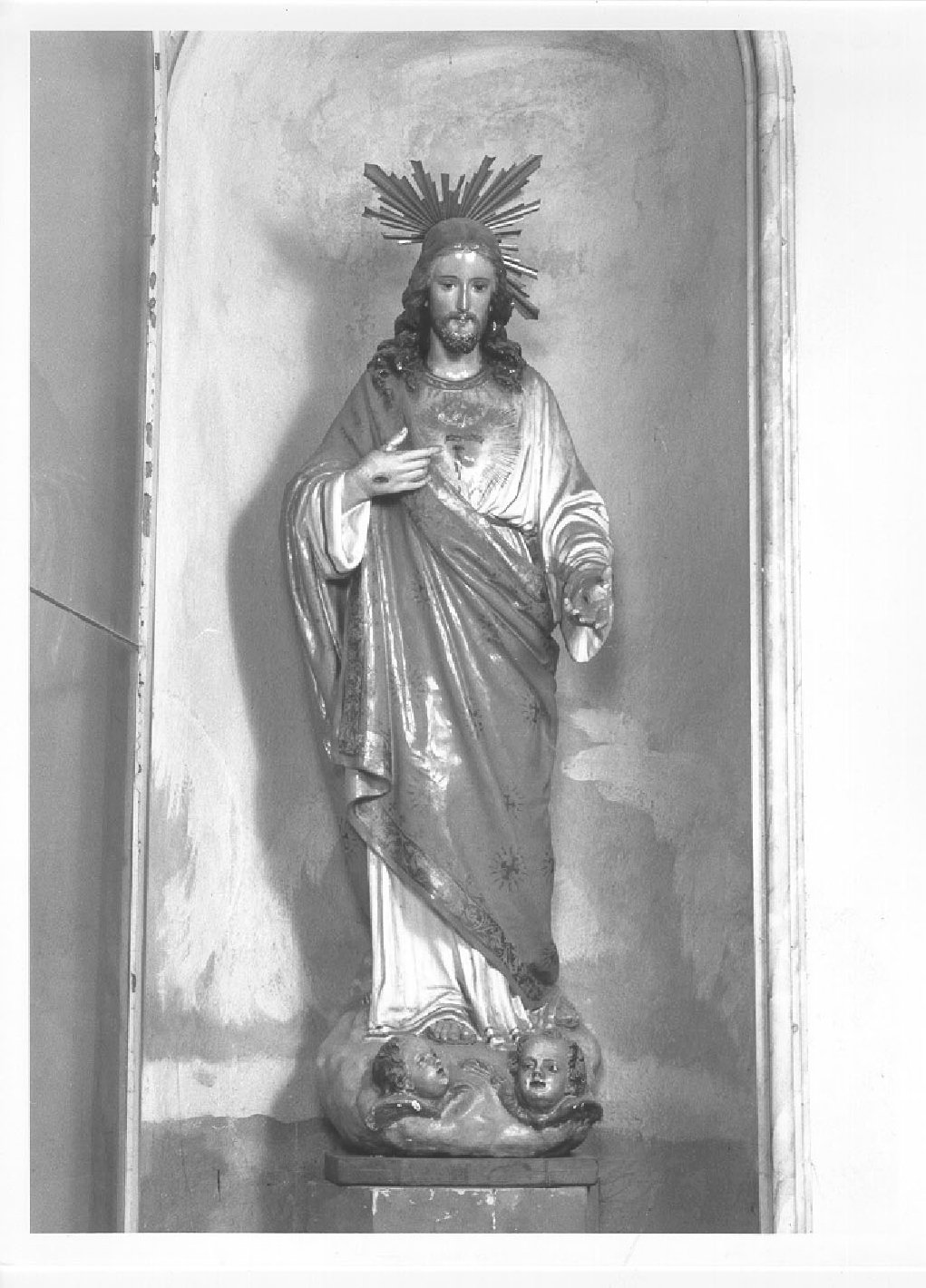 S. Cuore di Gesù (statua, opera isolata) - ambito lombardo (seconda metà sec. XIX)