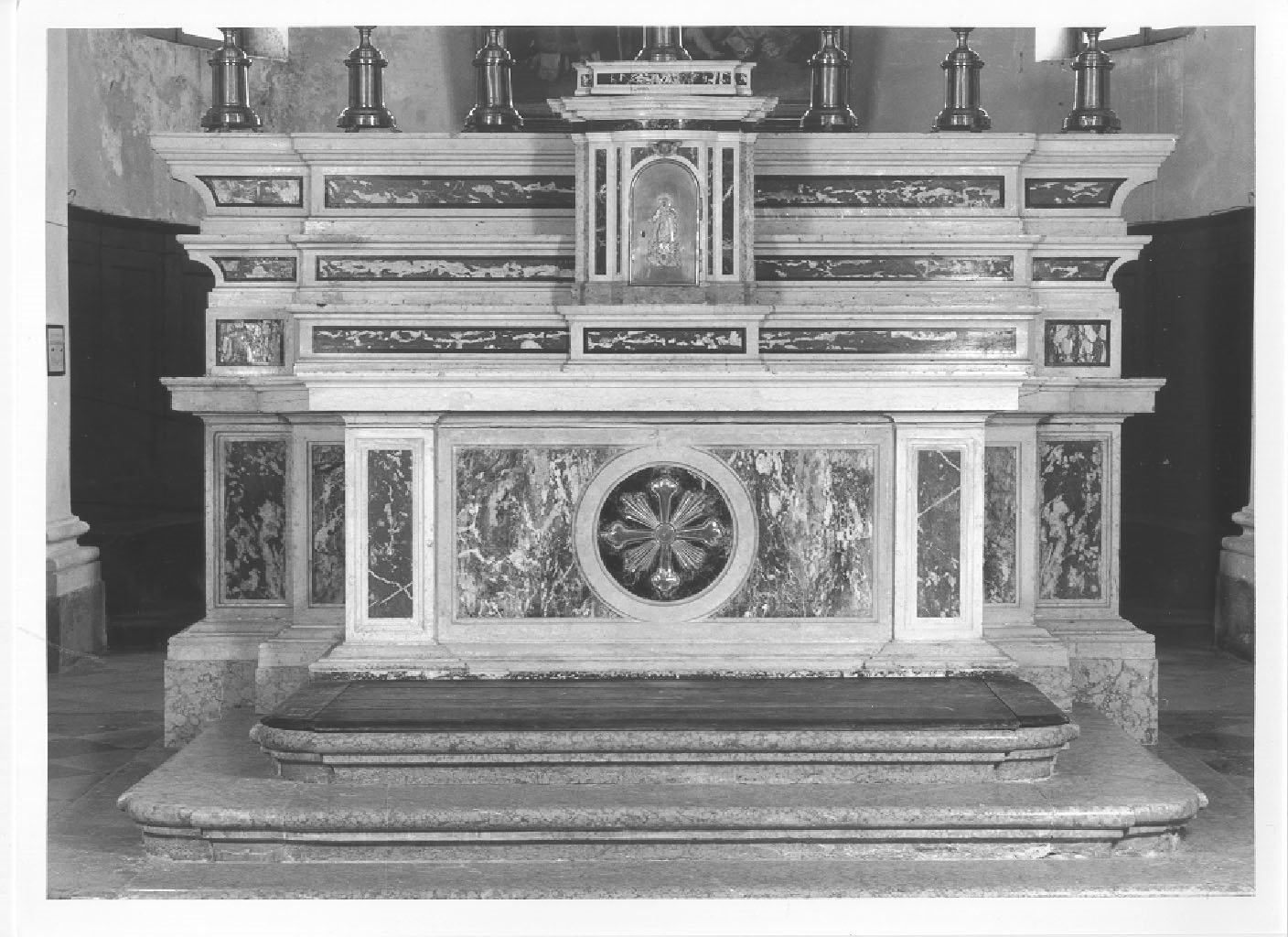 altare maggiore, opera isolata - ambito lombardo (fine/inizio secc. XVIII/ XIX)