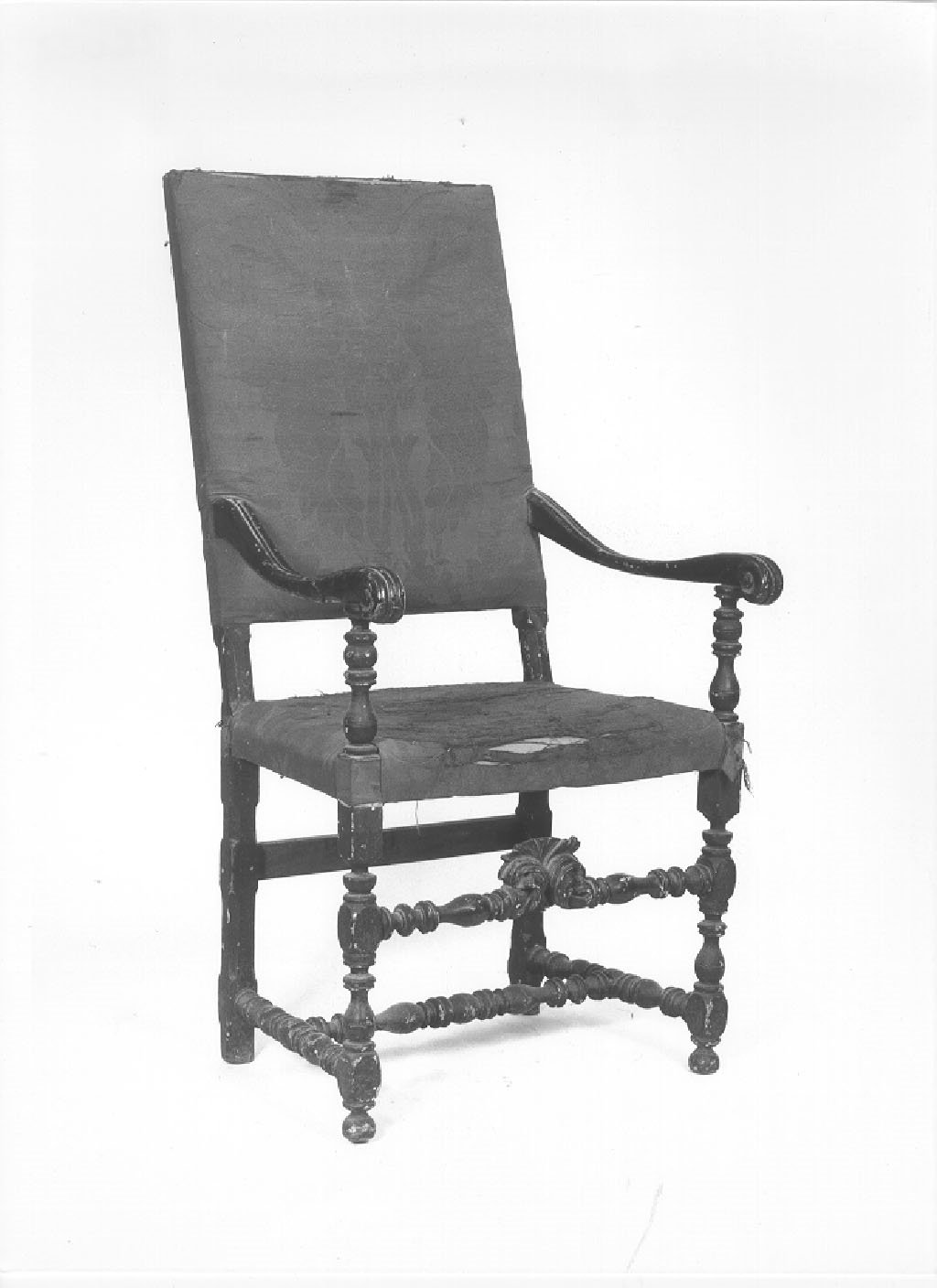 poltrona, opera isolata - manifattura lombarda (metà sec. XVIII)