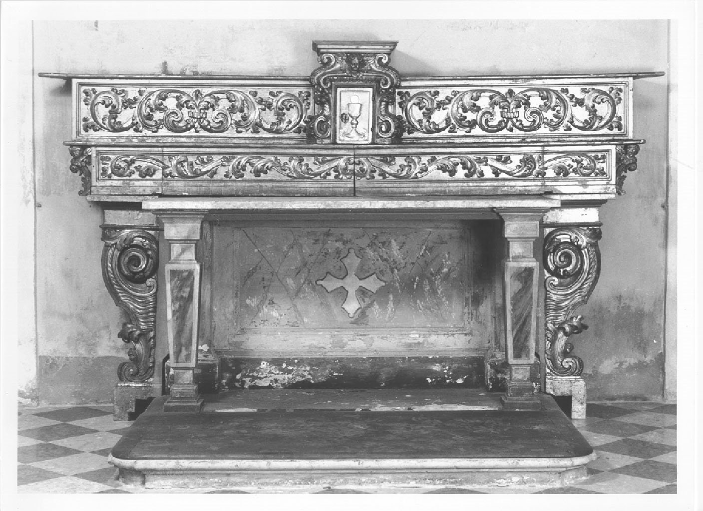 altare, elemento d'insieme - ambito veneto (metà sec. XVIII)