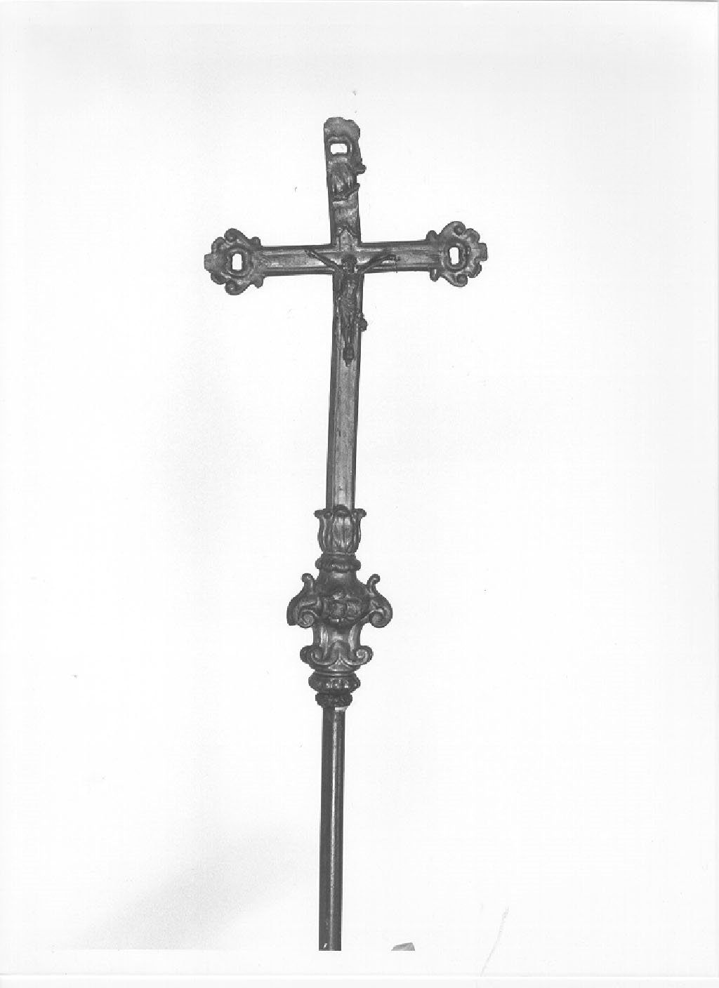 croce processionale, opera isolata - ambito lombardo (terzo quarto sec. XVIII)