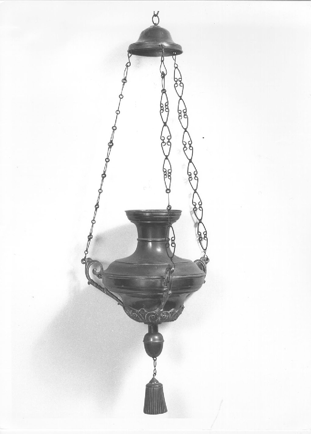 lampada pensile, serie - ambito lombardo (seconda metà sec. XIX)