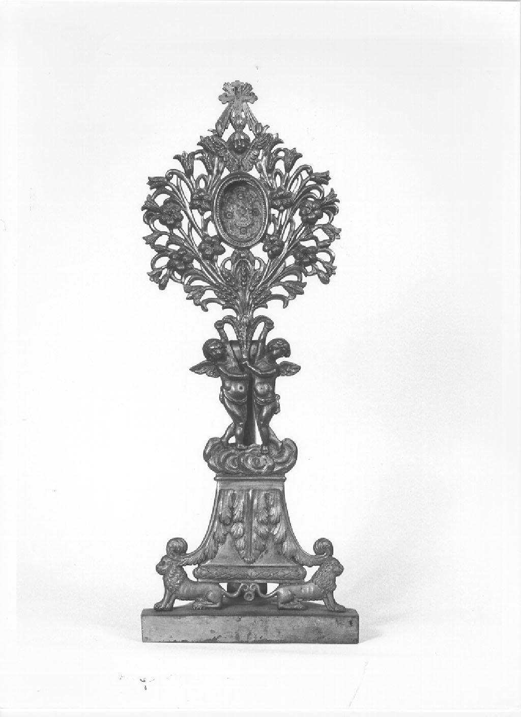 reliquiario - a ostensorio, opera isolata - ambito lombardo (fine/inizio secc. XIX/ XX)