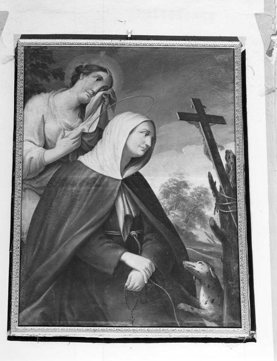 adorazione della croce (dipinto, opera isolata) - ambito lombardo (sec. XVIII)