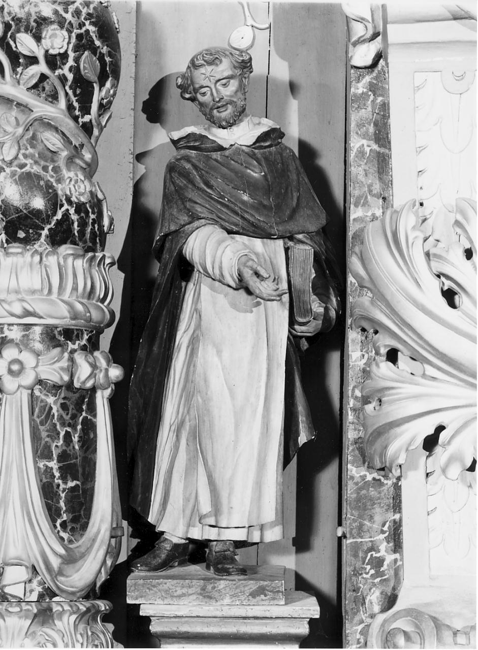 San Domenico (statuetta, elemento d'insieme) - manifattura lombarda (prima metà sec. XVIII)