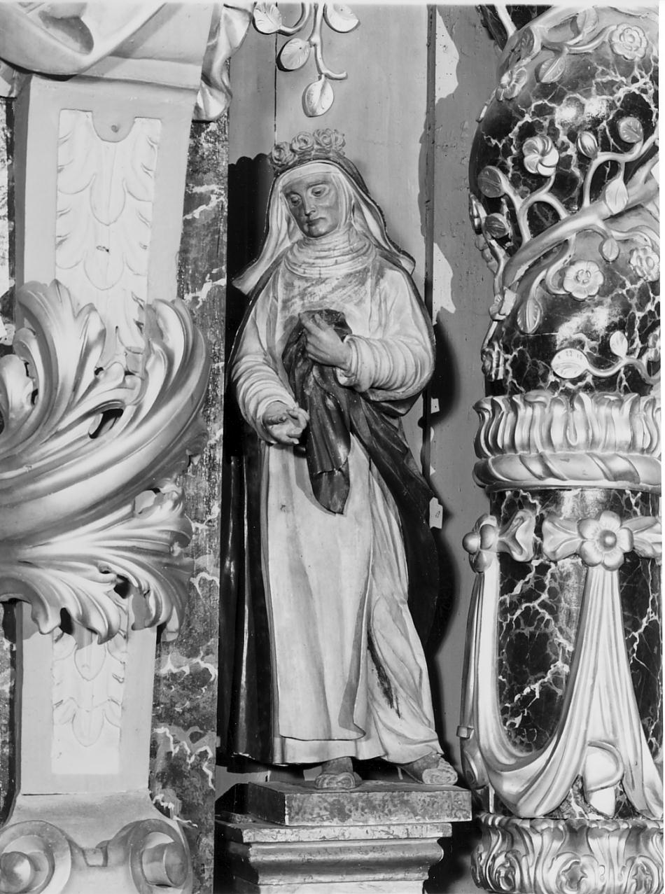 Santa Caterina (statuetta, elemento d'insieme) - manifattura lombarda (prima metà sec. XVIII)