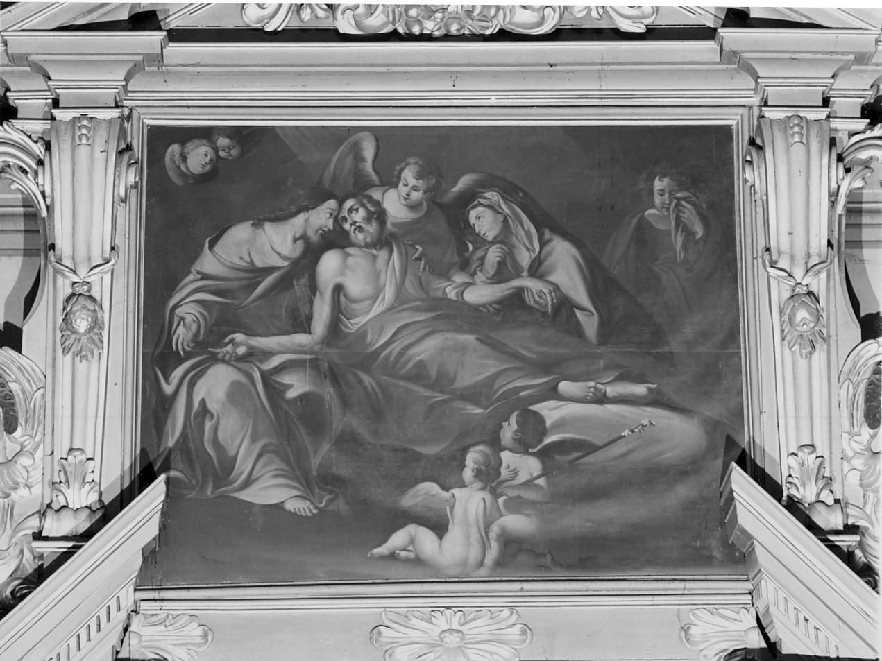 morte di San Giuseppe (dipinto, elemento d'insieme) - ambito lombardo (prima metà sec. XVIII)