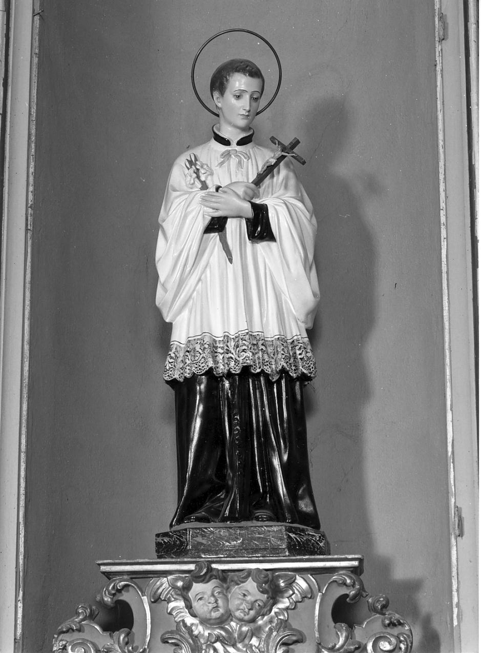 San Luigi Gonzaga (statua, opera isolata) - manifattura lombarda (inizio sec. XX)