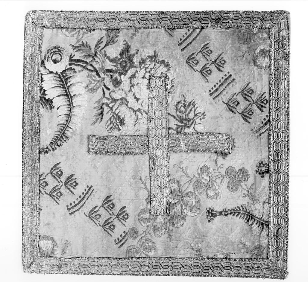 borsa del corporale, opera isolata - manifattura lombarda (fine/inizio secc. XVIII/ XIX)