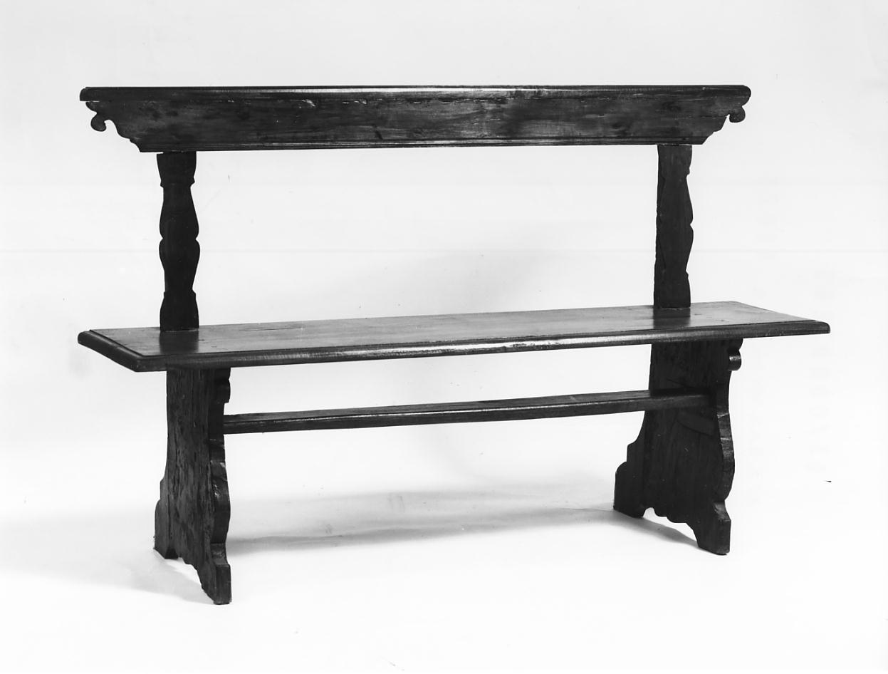 panca, opera isolata - manifattura lombarda (seconda metà sec. XIX)