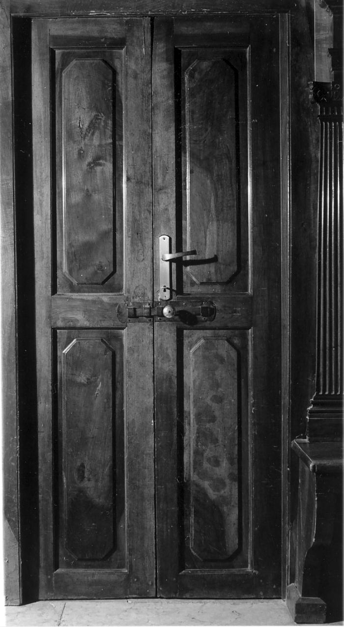 porta - a due battenti, serie - ambito mantovano (secondo quarto sec. XX)