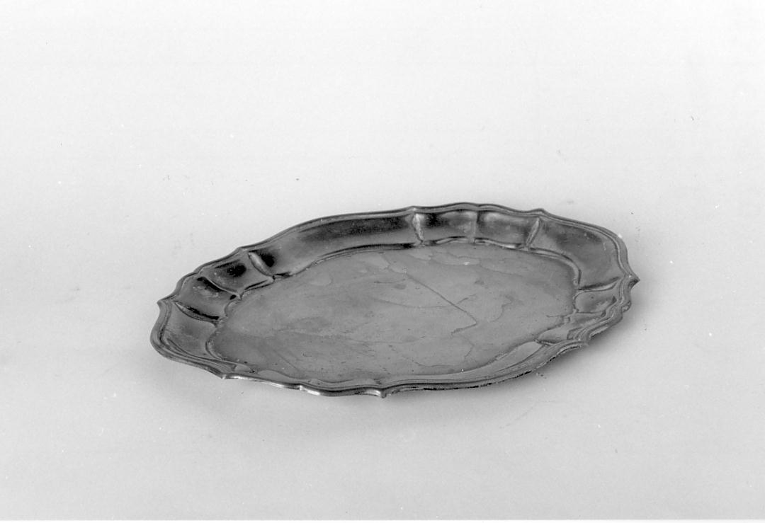 piattino da comunione, opera isolata - ambito lombardo (seconda metà sec. XIX)