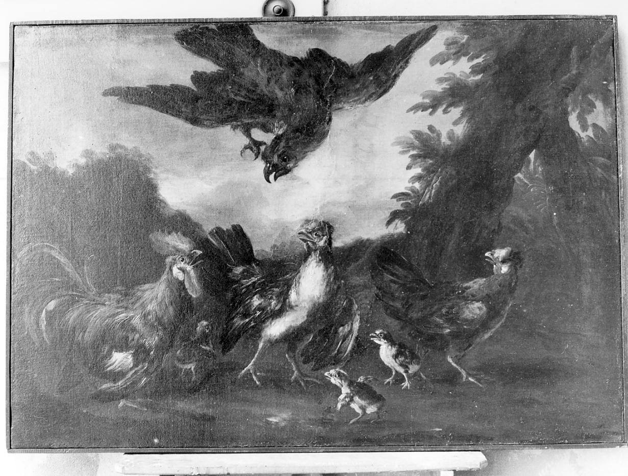 paesaggio con animali (dipinto, ciclo) di Crivelli Giovanni detto Crivellino (prima metà sec. XVIII)