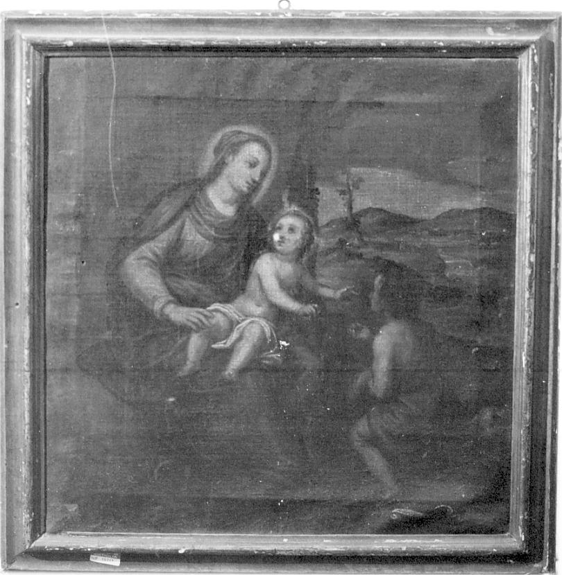 Madonna con Bambino e San Giovannino (dipinto, opera isolata) - ambito emiliano (primo quarto sec. XVIII)