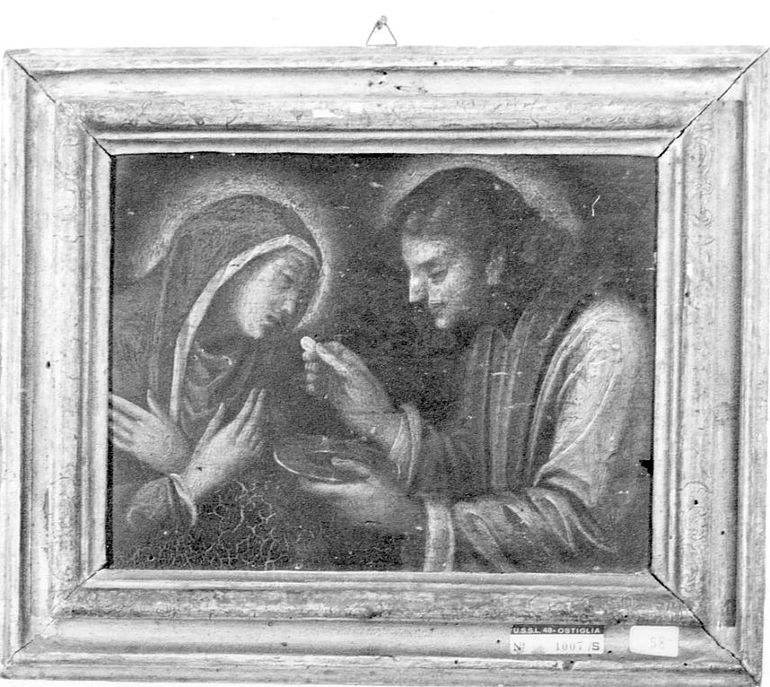 Maria Vergine e San Giovanni Evangelista (dipinto, opera isolata) - ambito lombardo (ultimo quarto sec. XVII)