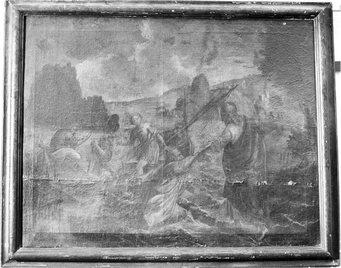 San Pietro cammina sulle acque (dipinto, opera isolata) - ambito veneto (metà sec. XVII)
