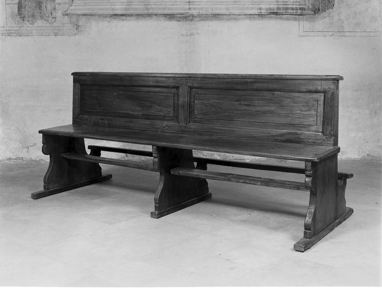 banco da chiesa, serie - manifattura lombarda (sec. XIX)