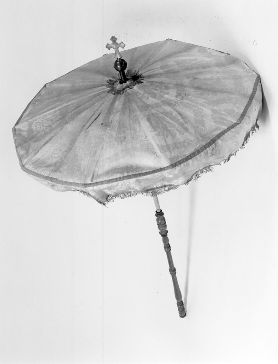 motivi decorativi floreali (ombrellino processionale, opera isolata) - manifattura lombarda (seconda metà sec. XIX)