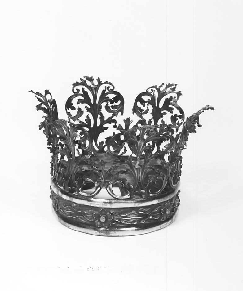 corona da statua, opera isolata - manifattura lombarda (primo quarto sec. XX)