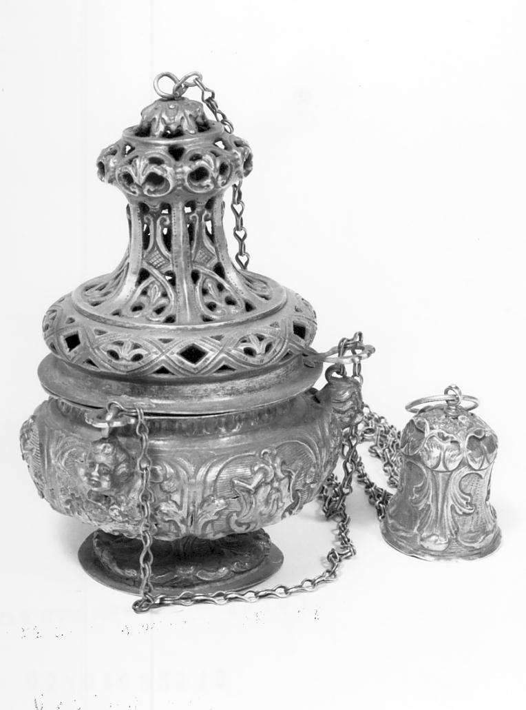 motivi decorativi (turibolo, opera isolata) - manifattura lombarda (fine/inizio secc. XVIII/ XIX)