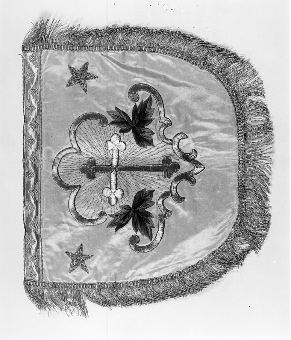 motivi decorativi (cappuccio di piviale, opera isolata) - manifattura lombarda (seconda metà sec. XIX)