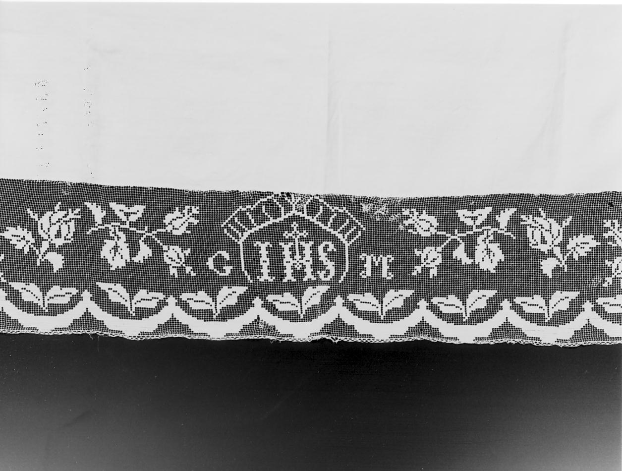 motivi decorativi (tovaglia d'altare, opera isolata) - manifattura cremonese (primo quarto sec. XX)